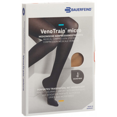 VenoTrain Micro MICRO A-D KKL2 L normal/short geschlossene Fussspitze caramel