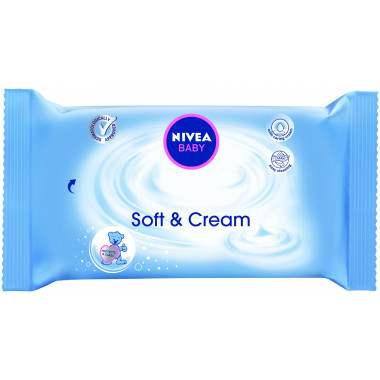 NIVEA Soft & Cream Feuchttücher Reisegrösse