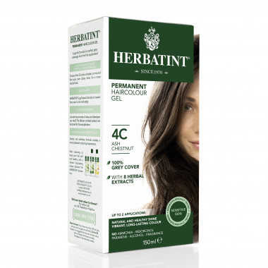 Herbatint Haarfärbegel 4C Asch-Kastanienbraun
