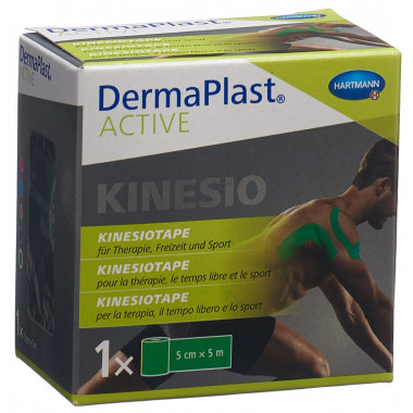 DermaPlast ACTIVE Active Kinesiotape 5cmx5m grün