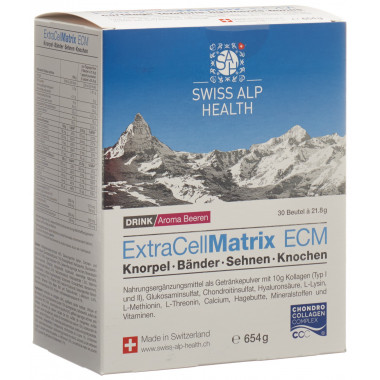 ExtraCellMatrix Matrix ECM Drink für Gelenke Knorpel Bänder Sehnen und Knochen Aroma Beeren