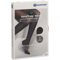 VenoTrain Micro MICRO A-G KKL2 XL plus/long geschlossene Fussspitze schwarz Haftband Spitze