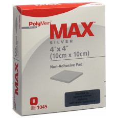 PolyMem MAX Silver Superabsorber 10x10cm