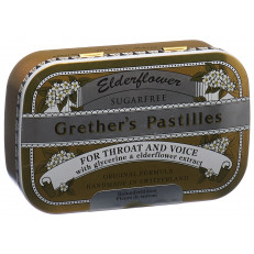 Grethers Elderflower Pastillen ohne Zucker