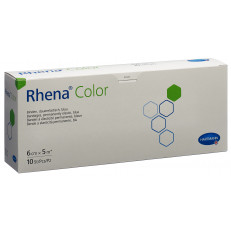 Rhena Color Elastische Binden 6cmx5m blau offen