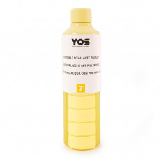 YOS Bottle Wochendispenser 375ml mit 7 Fächern gelb