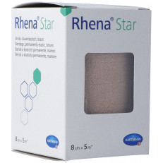 Rhena Star Elastische Binde 8cmx5m hautfarbig