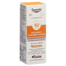 Eucerin SUN Face Pigment Control Gel-Creme getönt medium LSF50+