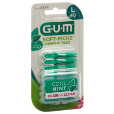GUM SOFT-PICKS Soft-Picks Comfort Flex Large Mint