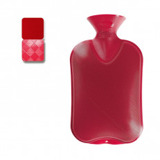 Fashy Wärmflasche 2l Halblamelle cranberry Thermoplastik