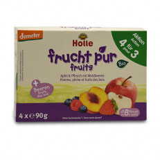 Holle Mehrfachpack Pouchy Apfel&Pfrisich m Waldbeere