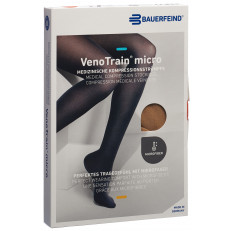 VenoTrain Micro MICRO A-G KKL2 XL normal/long geschlossene Fussspitze caramel Haftband Mikronoppen
