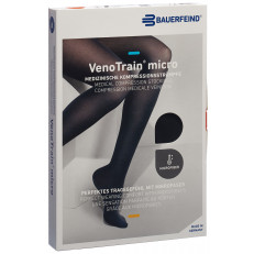 VenoTrain Micro MICRO A-G KKL2 XL normal/long offene Fussspitze schwarz Haftband Mikronoppen