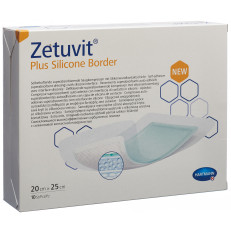Zetuvit Plus Silicone Border 20x25cm