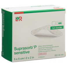 Suprasorb P sensitive non-border 5x5cm