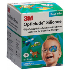 Opticlude Silicone Augenverband 5x6cm Mini Boys