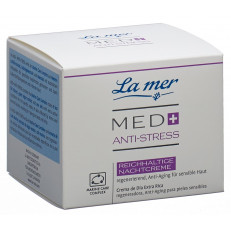 La mer Med+ Anti-Stress Reichhaltige Nachtcreme ohne Parfum