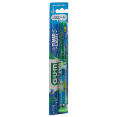 GUM Junior 6+ Timer Light Zahnbürste grün
